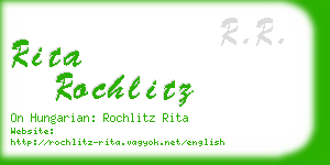 rita rochlitz business card